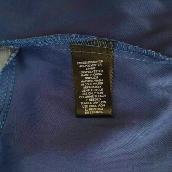 Mlle Gabrielle Layered High Button Keyhole Neckline Layered Maxi Dress - Picture 9 of 12